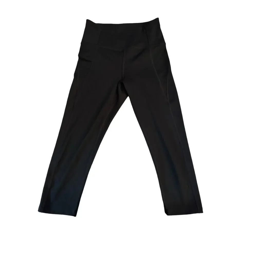 Girlfriend Collective Leggings Womens Small Black Compressive Pocket High Rise